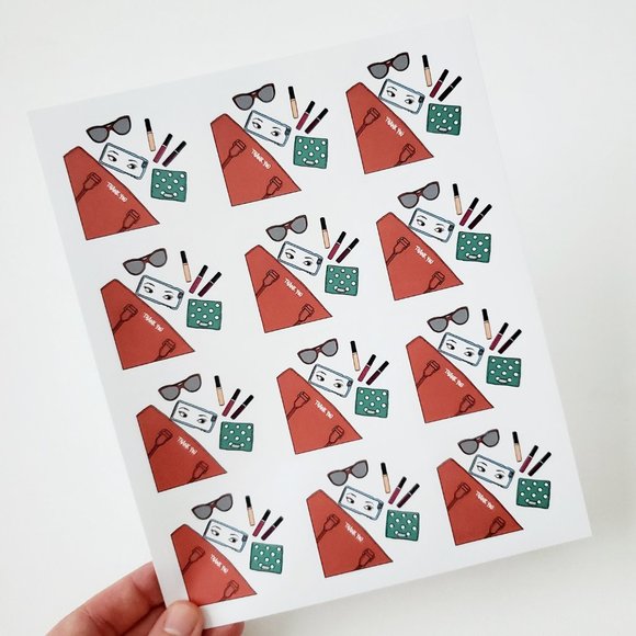 LB021 STICKERS Custom Poshmark Thank You Stickers Shipping Supplies - Picture 4 of 7